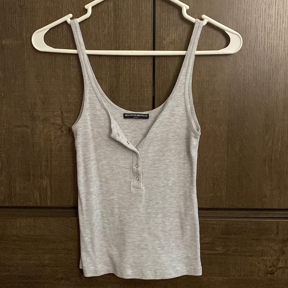 Heather gray brandy Melville tank top